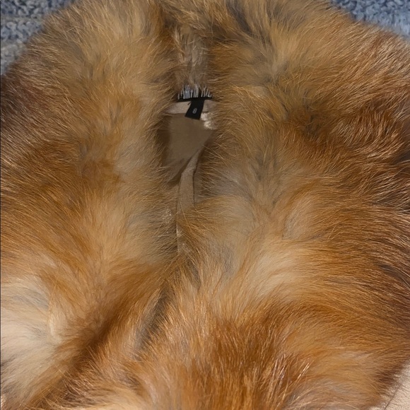 Marvin Richards Cream Blazer with Tan REAL FOX Fur Collar - Picture 7 of 7